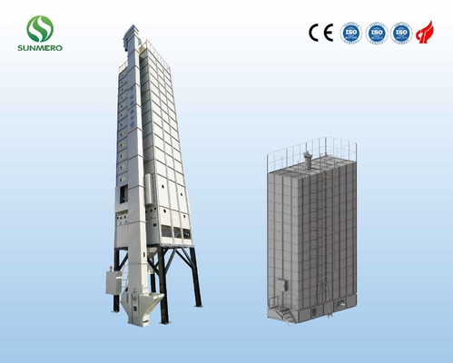 Chứng nhận ISO14001 Máy sấy ngũ cốc tuần hoàn 8.47KW cho lúa mì ngô ngô