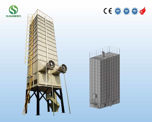 Máy sấy ngũ cốc tuần hoàn cơ học 22T cho nhà máy chế biến ngũ cốc