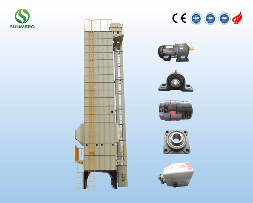 Máy sấy ngũ cốc tự động thẳng đứng được chứng nhận ISO14001 Convenien 30T