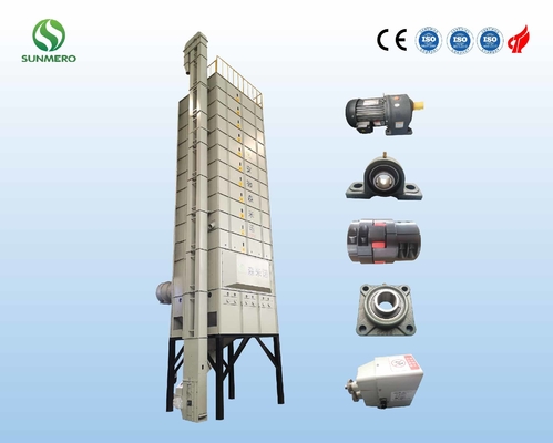 Máy sấy ngũ cốc tuần hoàn 3kW 22T Máy sấy ngũ cốc dòng hỗn hợp để lưu trữ