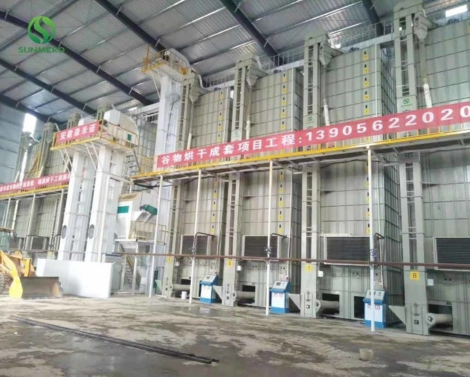 Máy sấy ngô tuần hoàn XÁM 380V để lưu trữ ngũ cốc