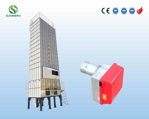 Máy sấy ngũ cốc dòng chảy công suất cao 15 tấn với lò trấu