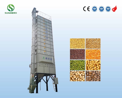 Máy sấy hạt dòng chảy ngang 22Ton bằng thép không gỉ, Máy sấy ngô đa năng